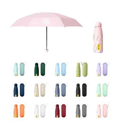 Compact Travel Umbrella With Case