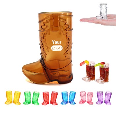 Mini Boot Shaped Plastic Shot Cup