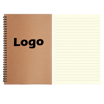 A5 Kraft Cover Spiral Notebook