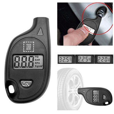 Car Keychain Digital Tire Pressure Gauge Digital