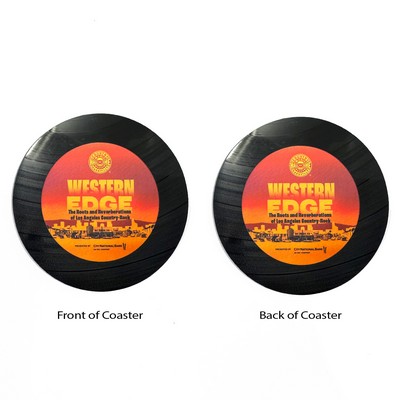 2-Sided Upcycled Vinyl Record Coasters - Bulk