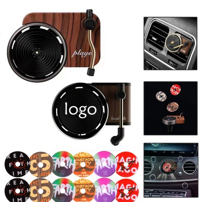 Record Player Design Car Air Freshener