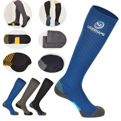 Men Breathable Nylon Running Compression Socks