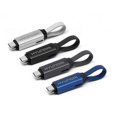 2-in-1 USB-C Charging Cable with Lightning Adapter – 60W Fast Charge