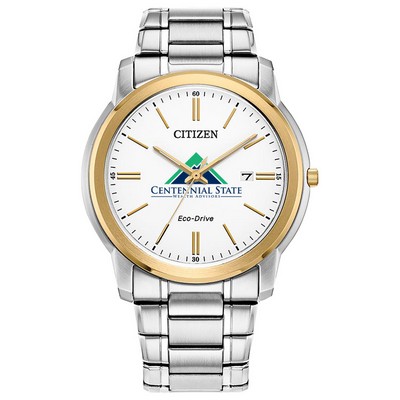 Citizen Men's Two-tone Bracelet Watch with White dial