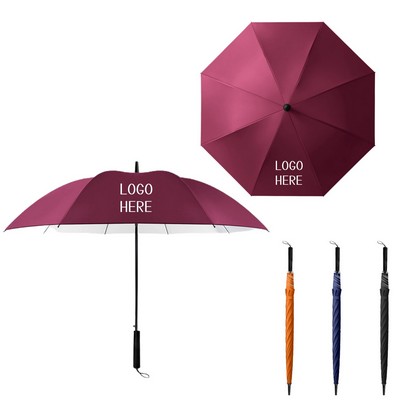 39" Windproof Long Straight Handle Umbrellas