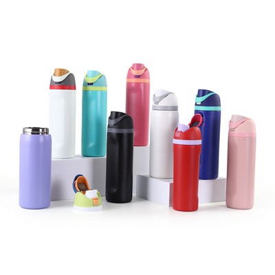 Insulated Stainless Steel Water Bottle with Straw 24 Oz