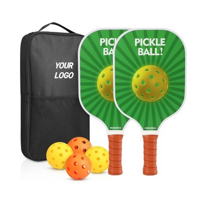 Premium Pickleball Paddle Set With Uv Printing