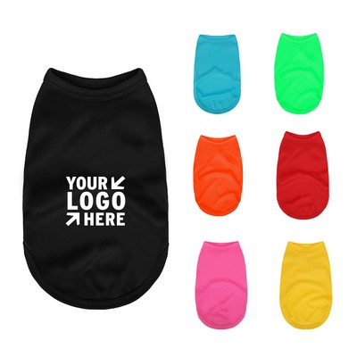 Quick Dry Elastic Dog T Shirt Sleeveless