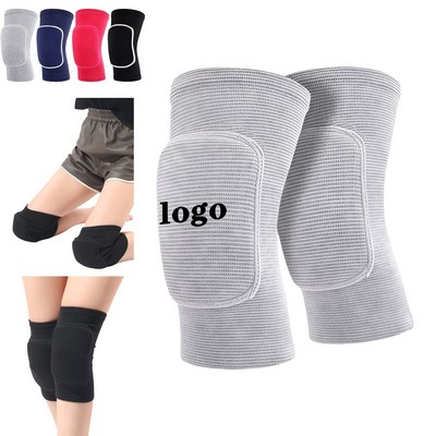 Knitted Sports Knee Pads With Breathable Cushion