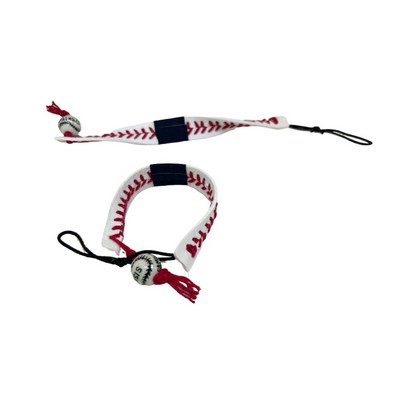 Leather Baseball Bracelet