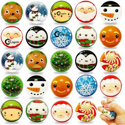 2.5" Foam Christmas Squeeze Stress Ball