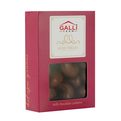 Small Suite Treat Window Boxes - Milk Chocolate Cashews