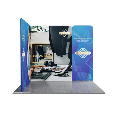 10' Magnetic Modular Fabric Display - L Shape (Single Sided)
