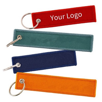 Custom Embroidered Keychain