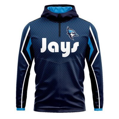 Traverse Long Sleeve Hooded 1/4 Zip Jacket