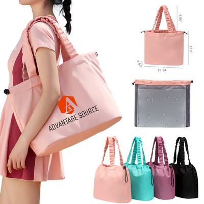 900D Polyester Waterproof Swimming Bag With Wet Dry Separation