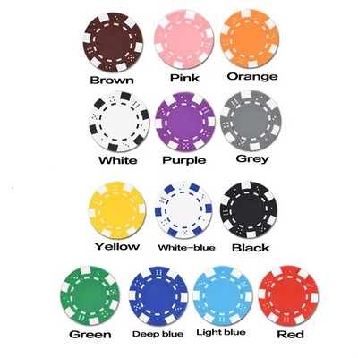 11.5g Double Sided Professional Plastic Poker Chip(Ocean)