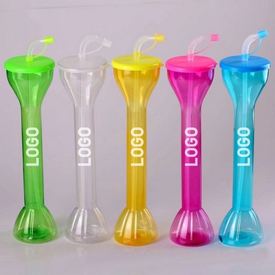 20 oz Yard Cup With Straw & Led Base