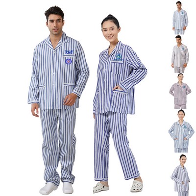 Hospital-Grade Poly-Cotton Patient Gown– Men's & Women's Set