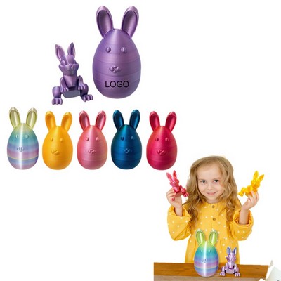 3D Printed Rabbit Egg Set Easter Gifts Decorative Ornaments