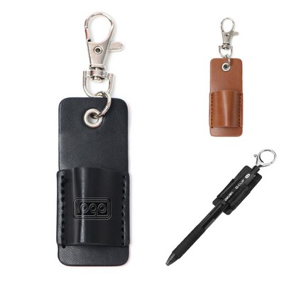 Leather Pen Holder Keychain