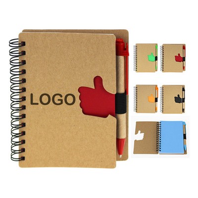 Interesting Spiral Notebook with Pen