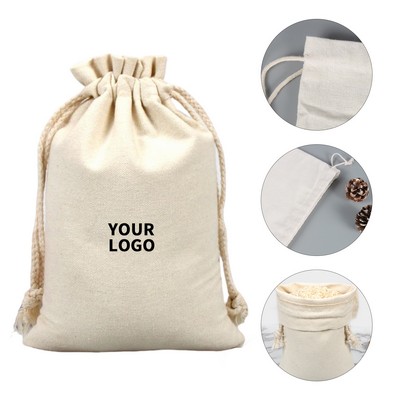 Canvas Drawstring Pouch Ten By Eight Inch