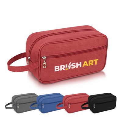 Durable 600D Polyester Travel Toiletry Bag