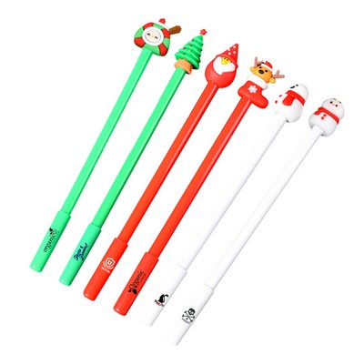 5pcs Smooth Christmas Gel Pens for Creative Writing