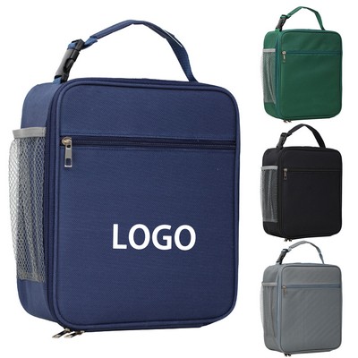 12 Can Cooler Lunch Zipper Bag Insulated Tote with Pocket