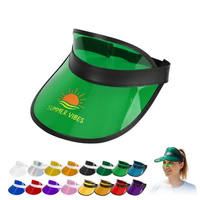 Transparent UV Protective PVC Sun Visor