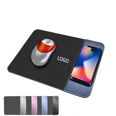 Wireless Charging Mouse Pad 15W Fast Charge Waterproof Non-Slip Gaming Mat