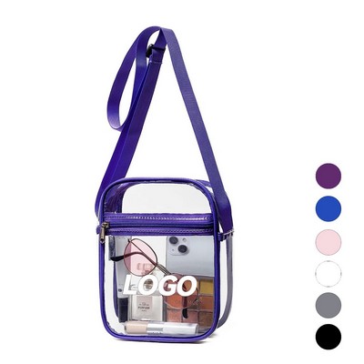 Transparent PVC Crossbody Purse for Events