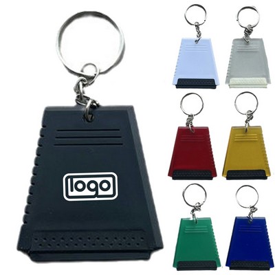 Mini Plastic Snow Scraper keychain