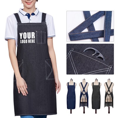 Denim Canvas Apron 32.7"x31.1"