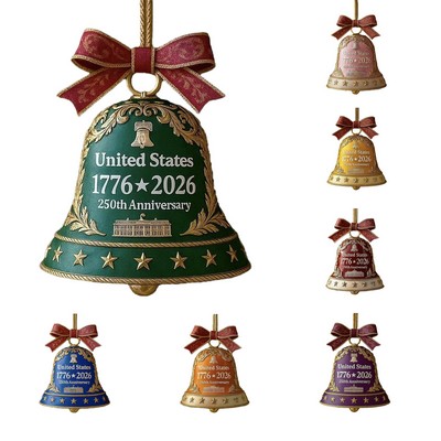U.S. 250th Anniversary Acrylic Ornament Bell