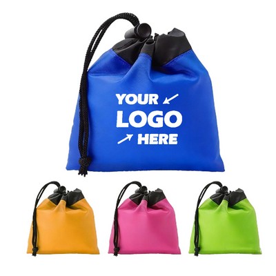 Two-Tone Drawstring Handbags
