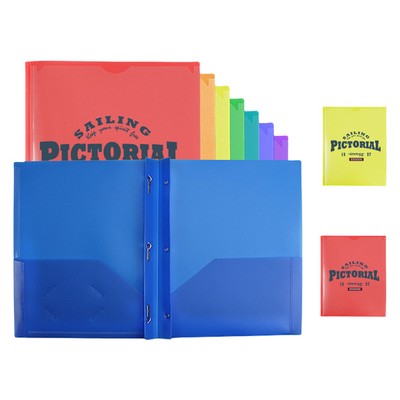 Plastic Folders With Two Pockets