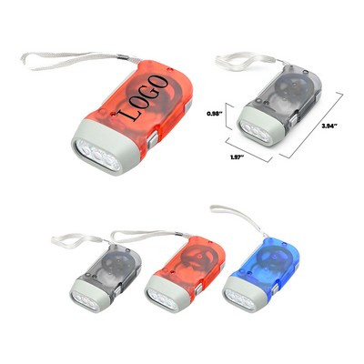 Emergency Hand Crank LED Flashlight