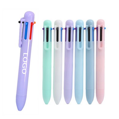Planner Pastel 6-Color Click Set Ballpoint Pen