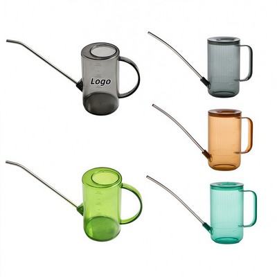 Stainless Steel Long Spout Transparent Watering Can for Home Garden