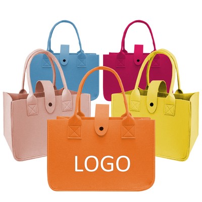 Large Reusable Shopping Travel Gift Felt Tote Bag