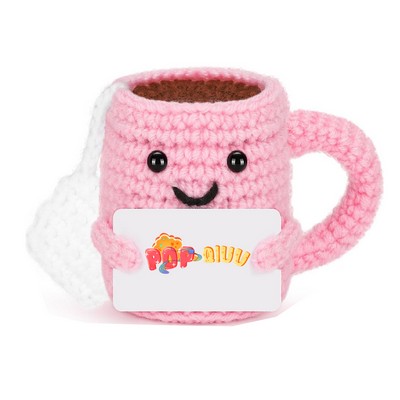 Positive Cup Mood Crochet Doll