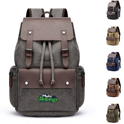 Vintage Canvas Laptop Backpack