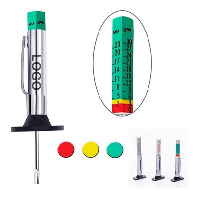 Color-Coded Tire Depth Gauge