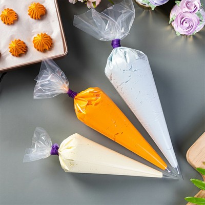 100 Pack Non-Burst Disposable Pastry Icing Bags