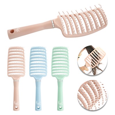 Flexi Curved Vented Hair Detangler Nylon Bristle Brush
