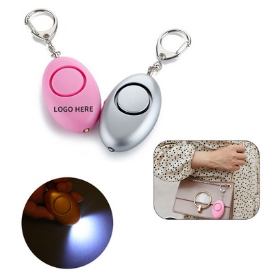 Egg-Shaped Emergency Alarm Keychain