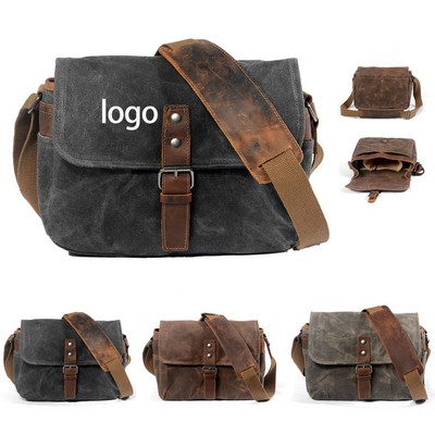 Vintage Canvas Messenger Bag